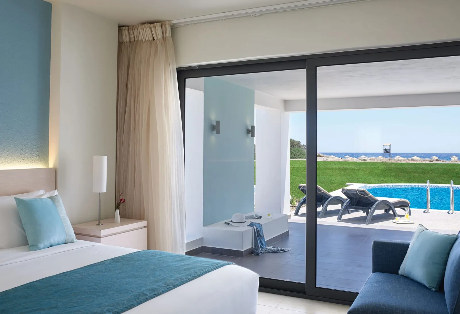 Double Room Sharing Pool Garden View