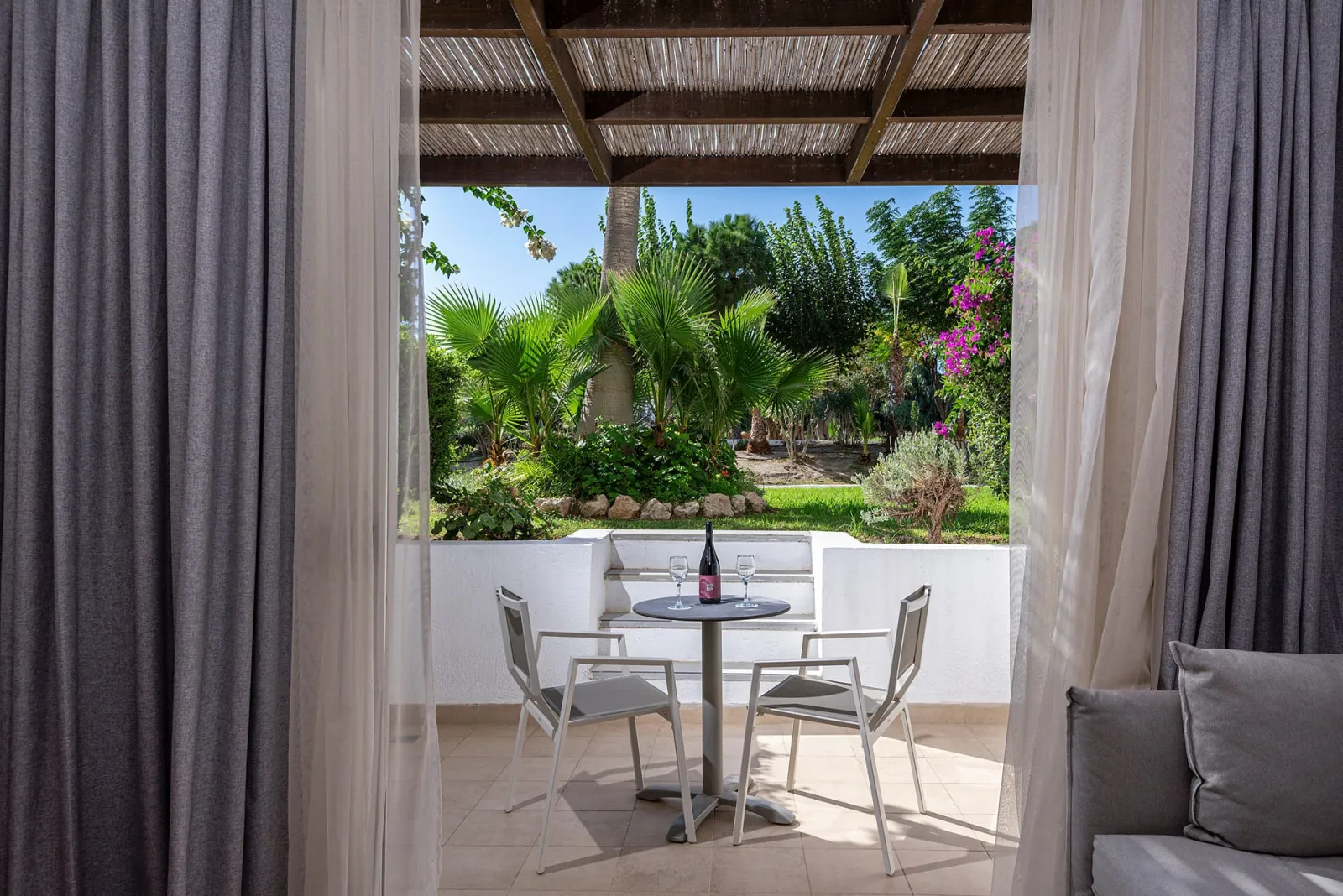 Premium Resort Room Sliding Doors Garden View