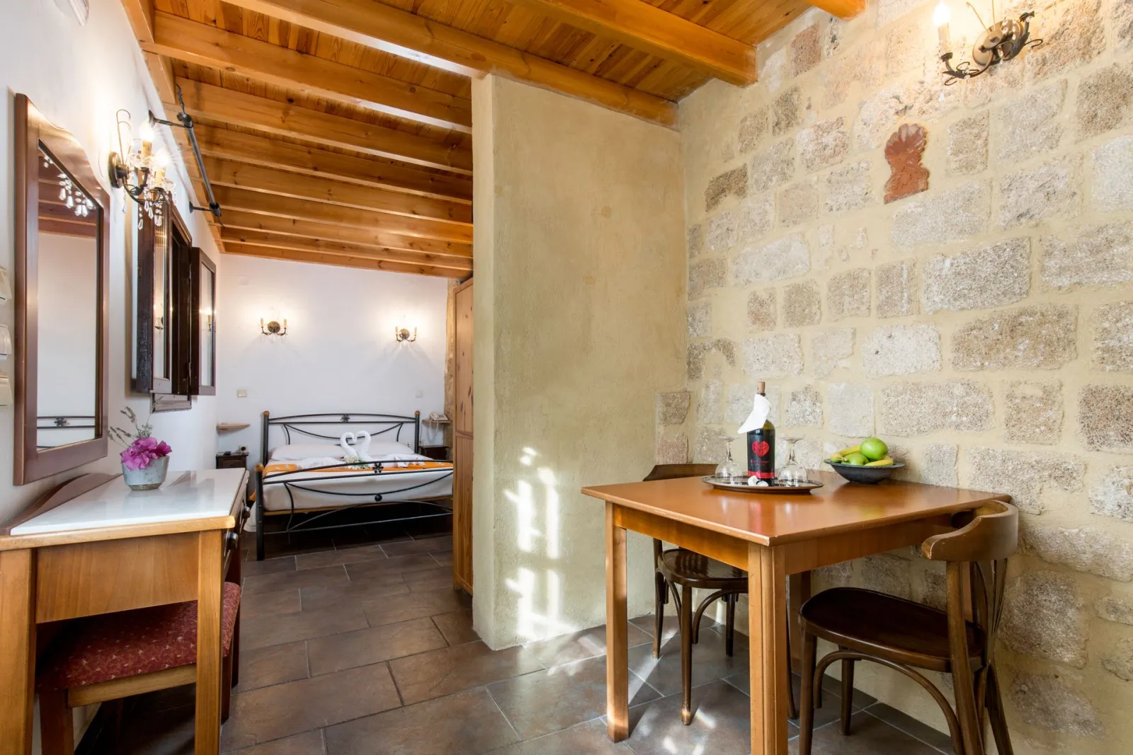 Studio with kitchenette
