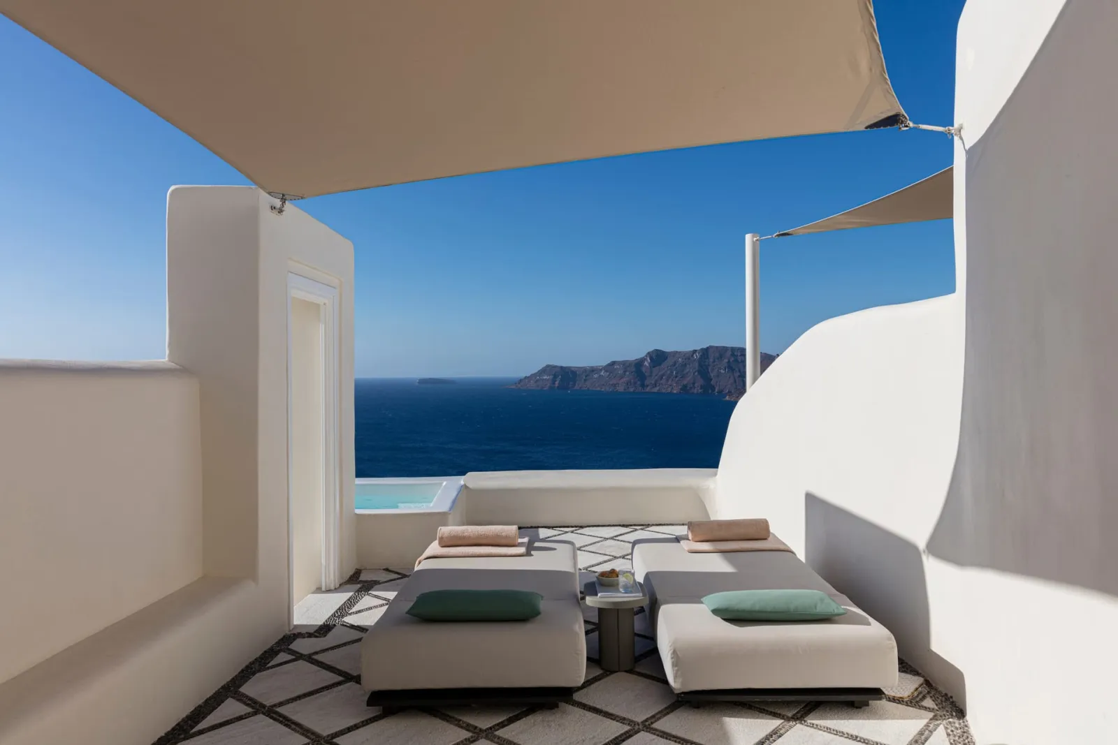 Honeymoon Suite Plunge Pool Caldera Sea View