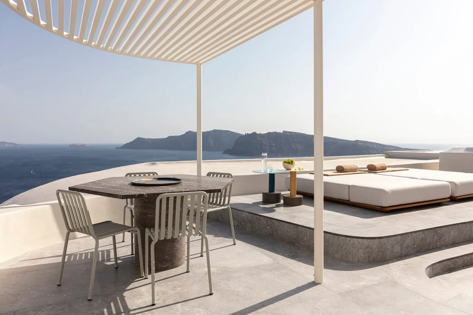 Two Bedroom Pool Villa with Caldera Sea View