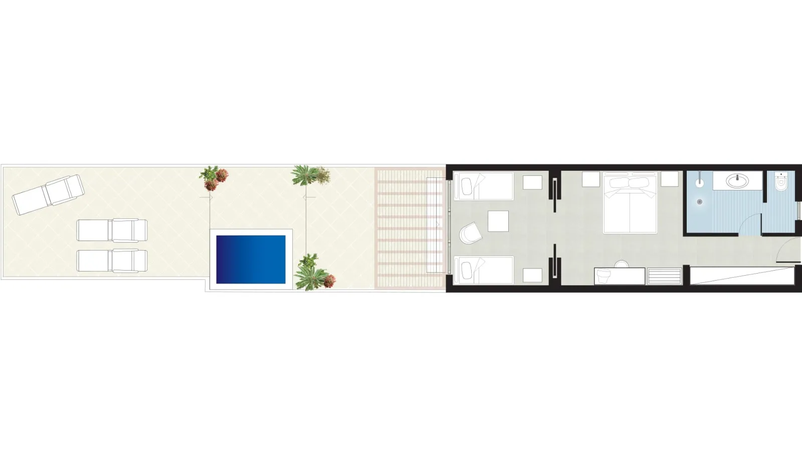 Mini Pool Family Suite Sea View