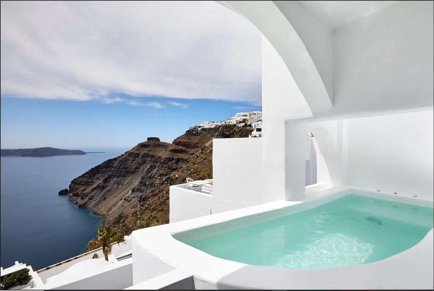 Cave Pool Suite - Private Caldera Sea Sunset view