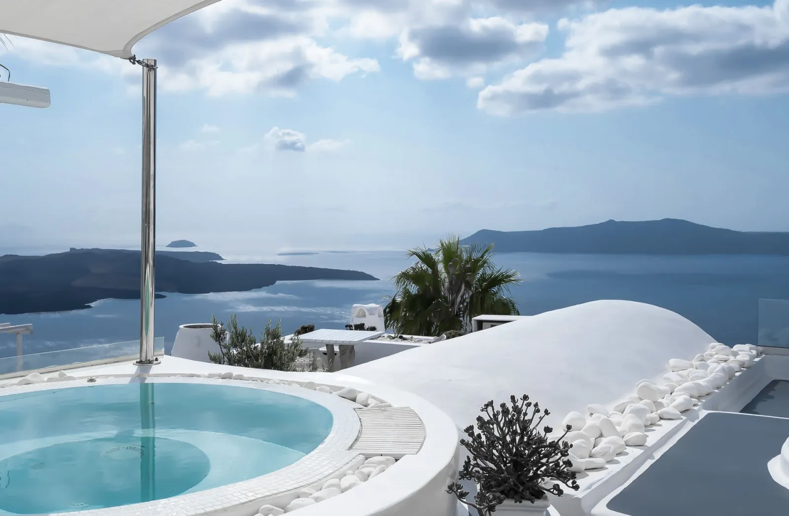 Grand Pool Villa - Private Caldera Sea Sunset view