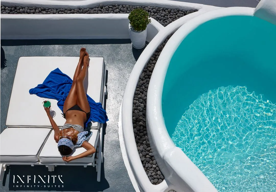 Infinity Pool Suite - Private Caldera Sea Sunset view