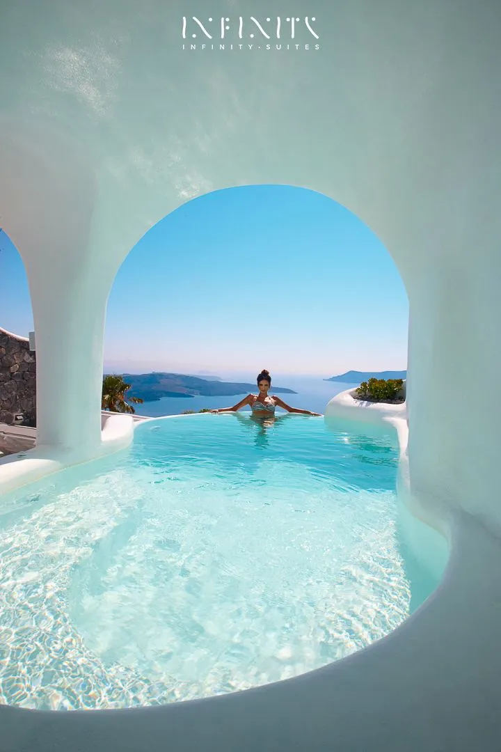 Infinity Pool Suite - Private Caldera Sea Sunset view