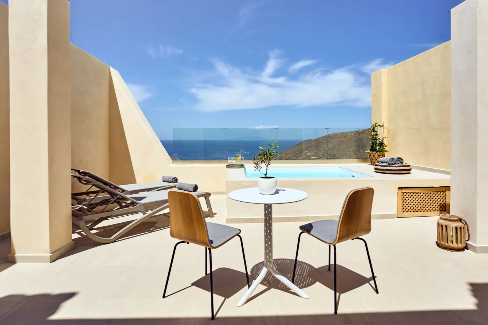 Felicity 1 Bedroom Suite with Outdoor Petit Plunge Pool Sea & Sunset View