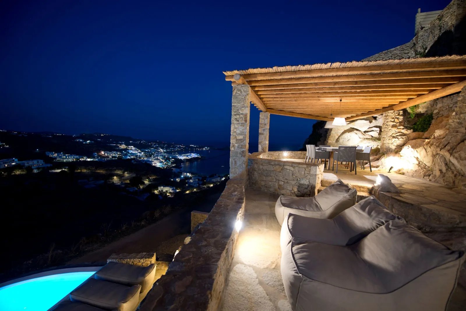 Azurite - 3 Bedroom Villa in Psarou with Private Heated Pool