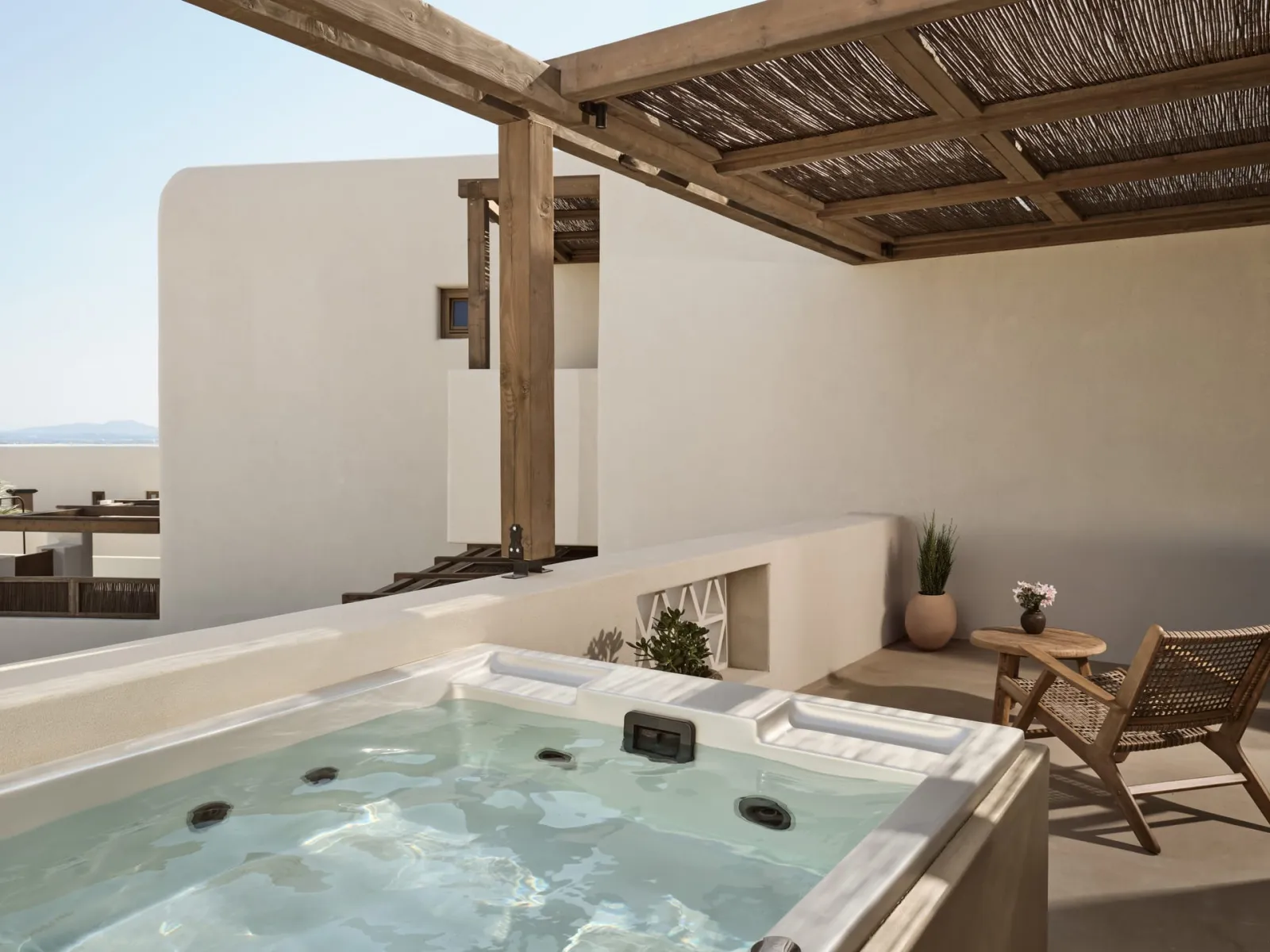 Aegean Room Sea View with Private Hot Tub
