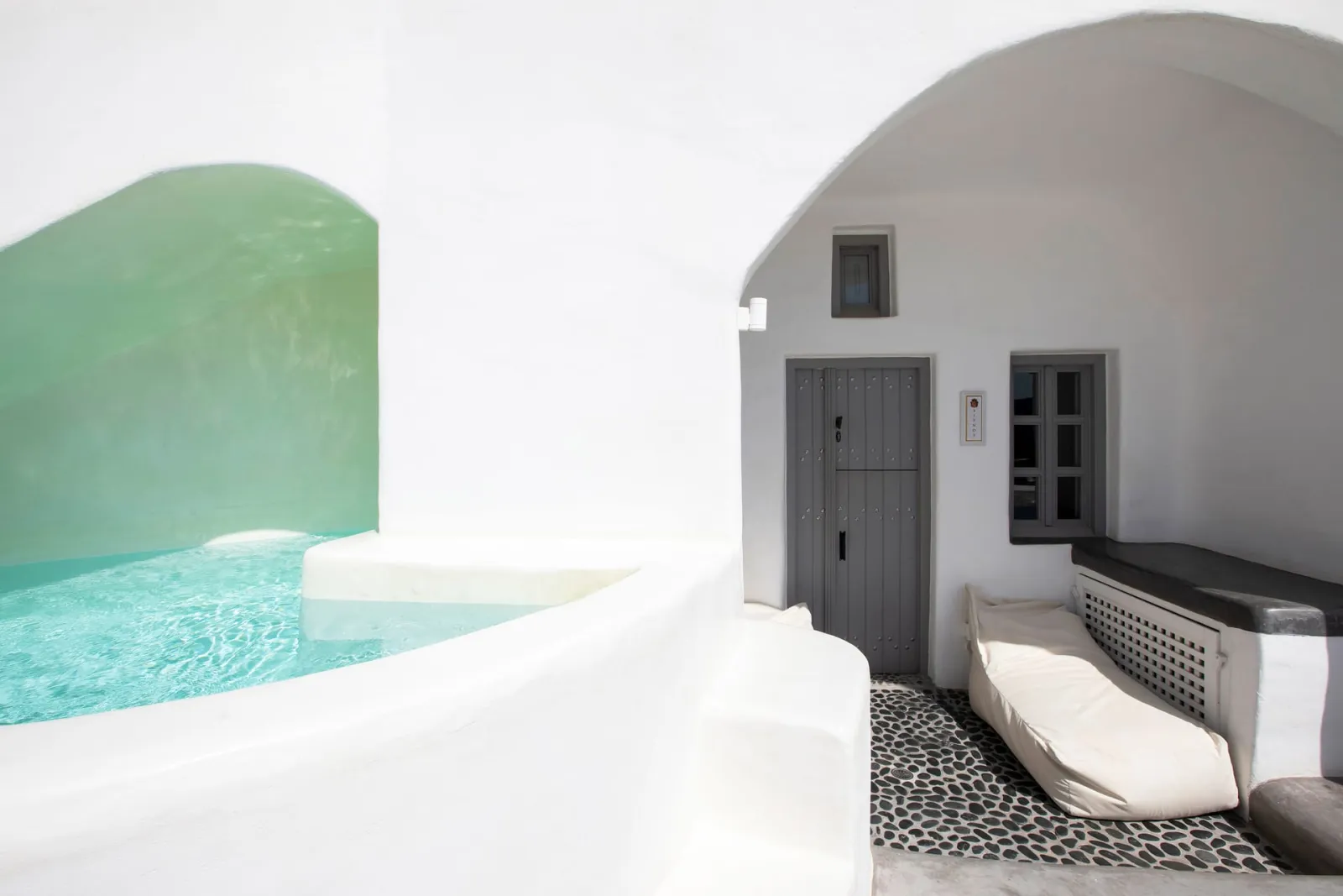 Superior Suite with Outdoor Plunge Pool and Caldera View