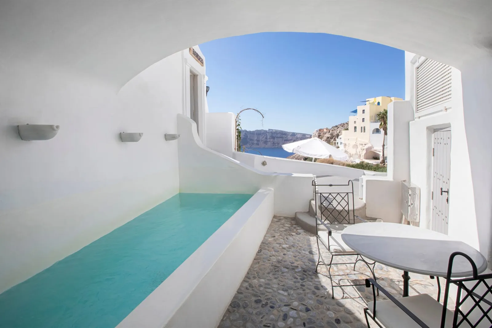 Two-Bedroom Private Pool Residence with Partial Caldera View