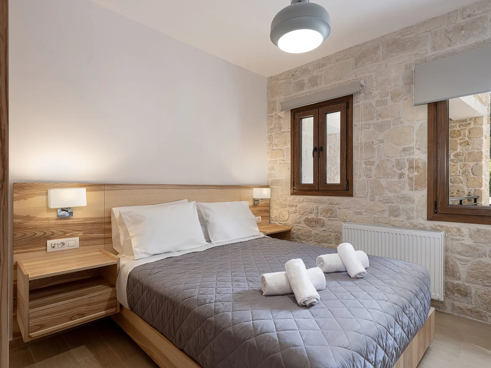 Elia Rustic Apartment Theriso with mountain view