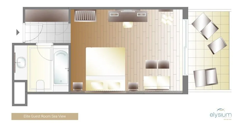 Elite Club Guestroom Sea View