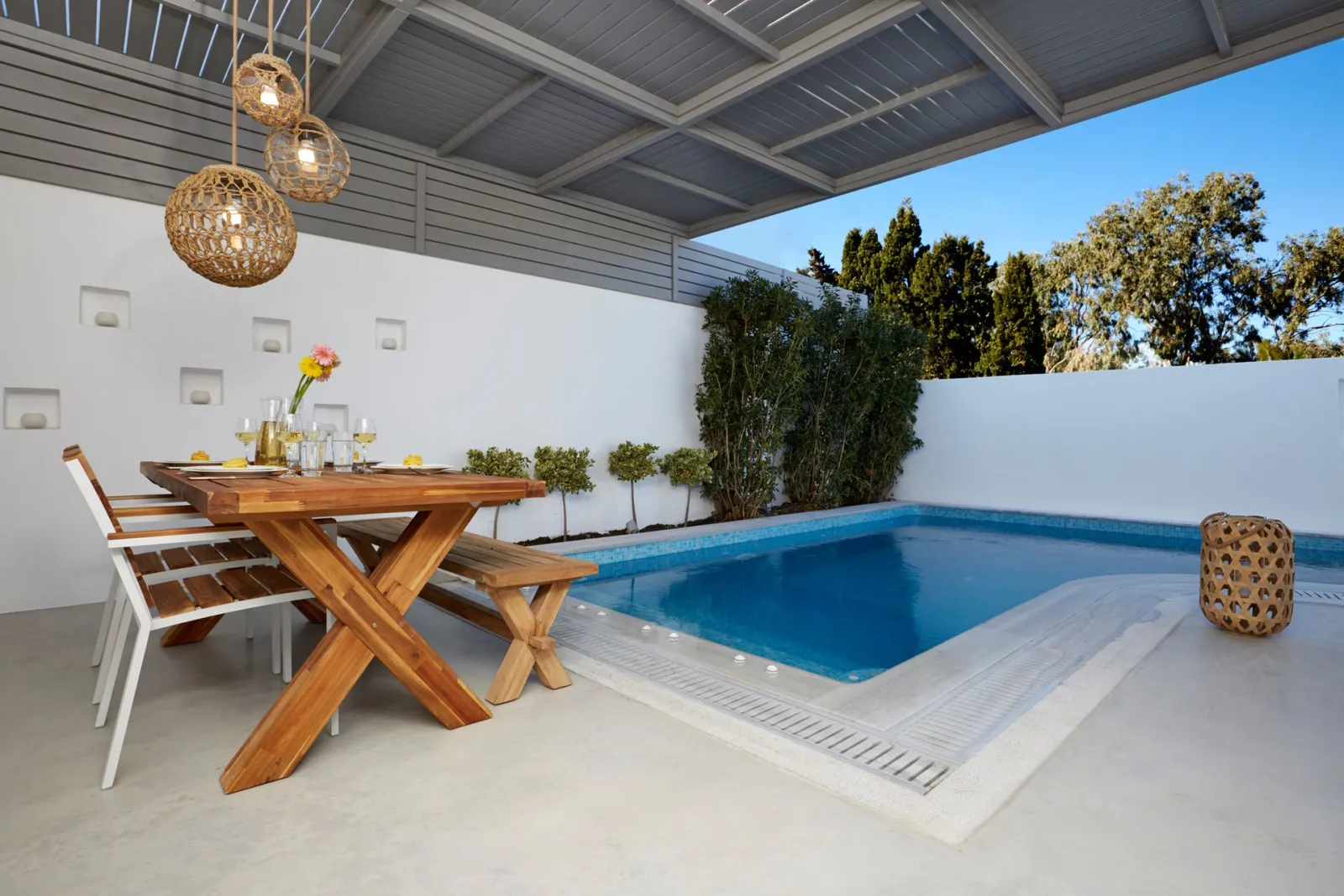 TWO-BEDROOM Eolia Kamari Villa 100m&sup2; with Private Pool