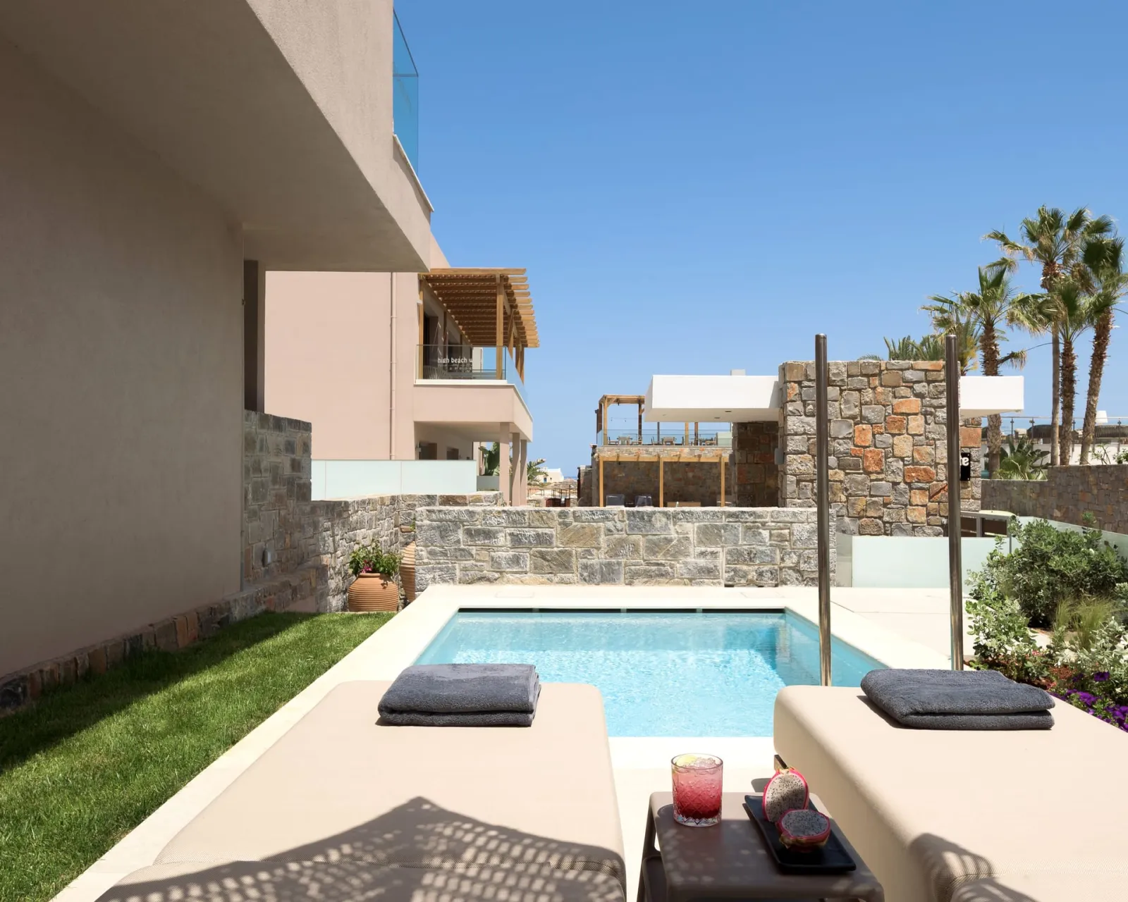 White Superior Double Private Heated Pool