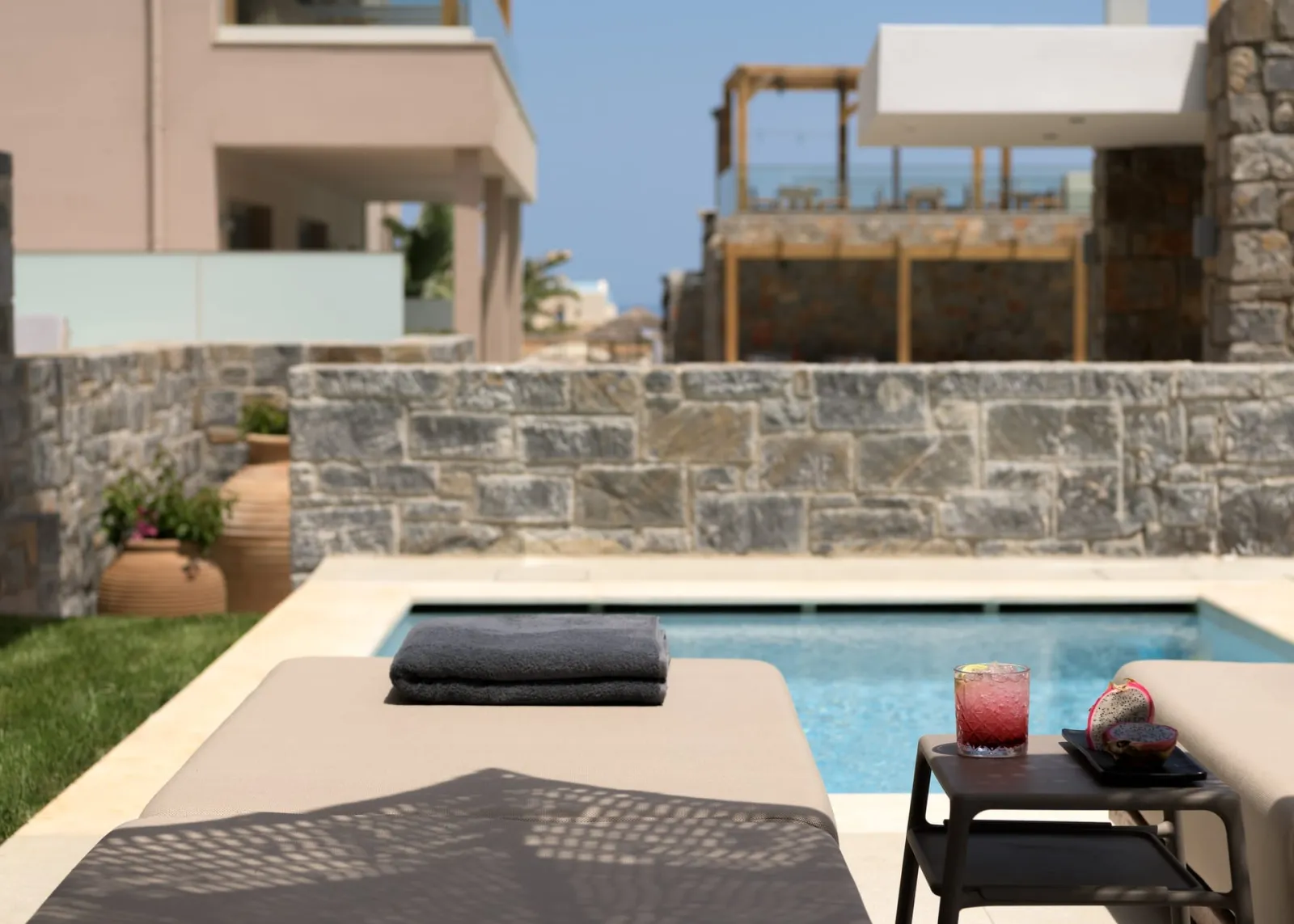 White Superior Double Private Heated Pool