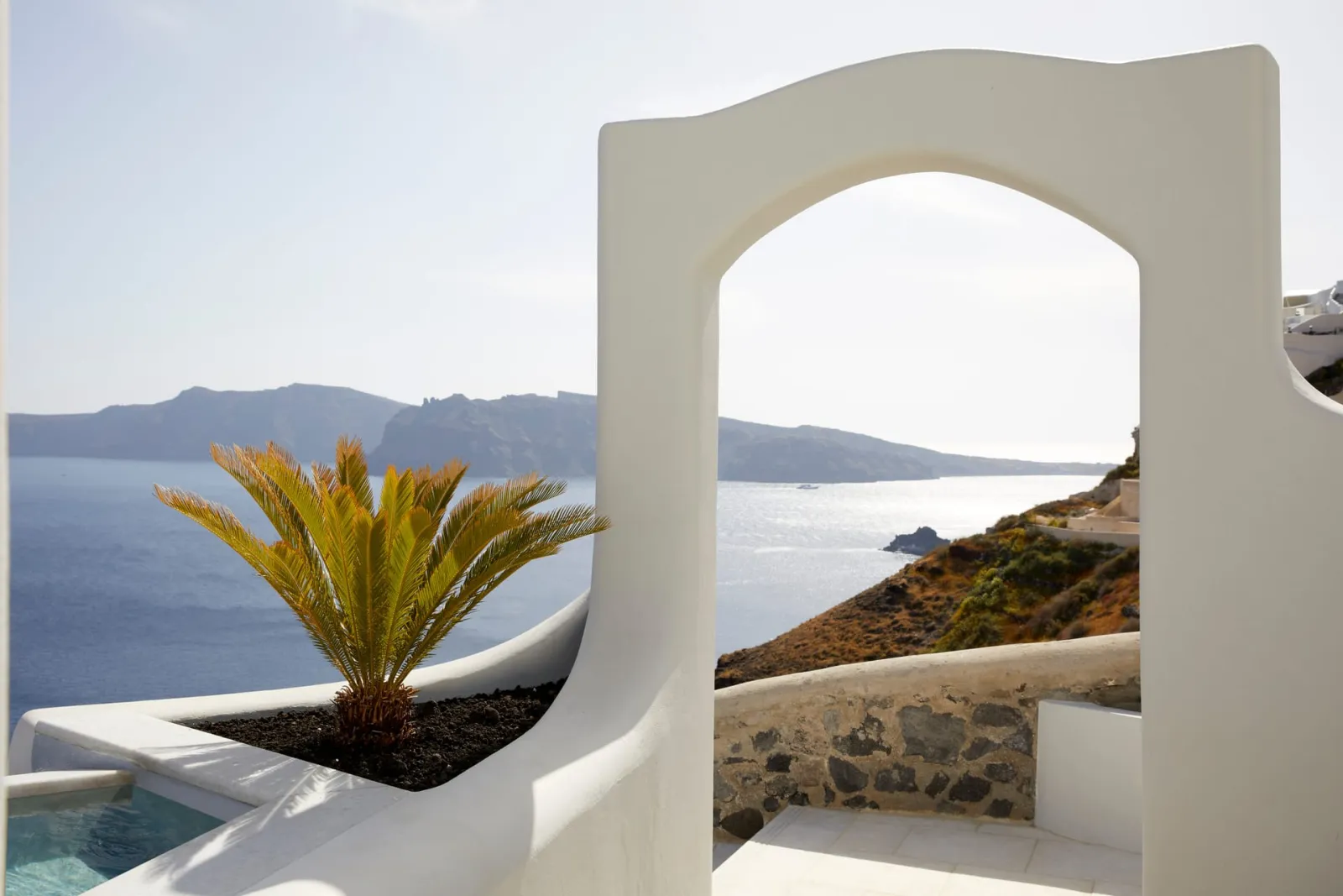 Master Suite with outdoor plunge pool and sea view