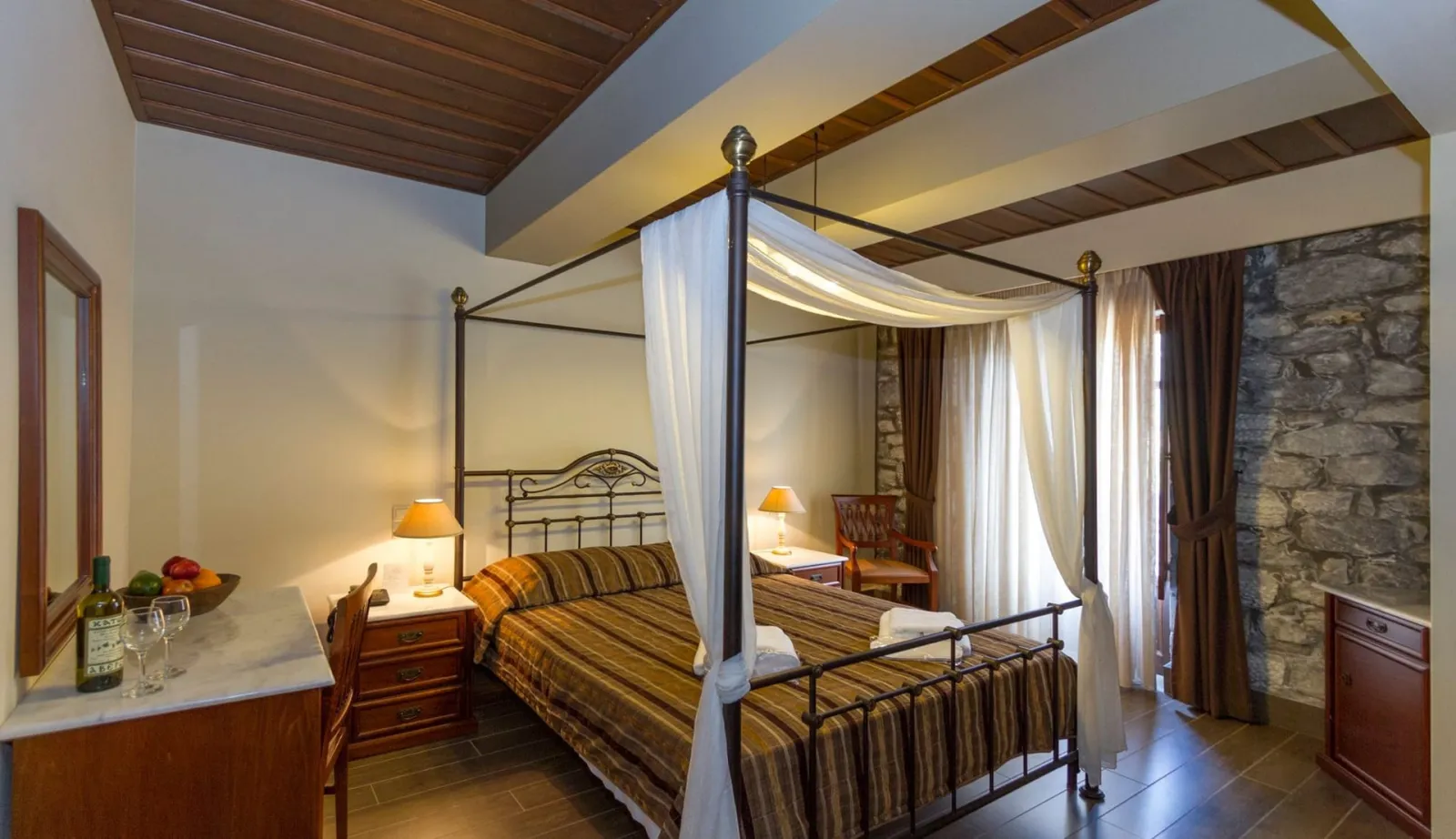 Classic Double Room with Side Sea View