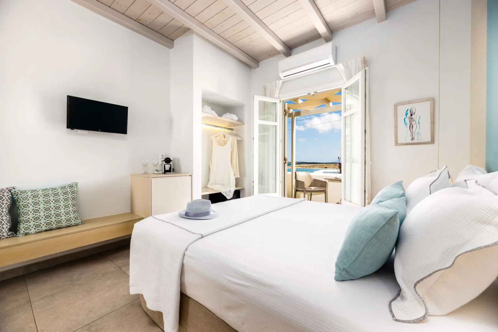 Deluxe Double Room with Terrace and Sea View