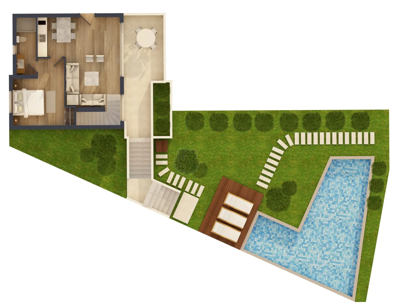 Exclusive 3 Bedroom Suite with private pool