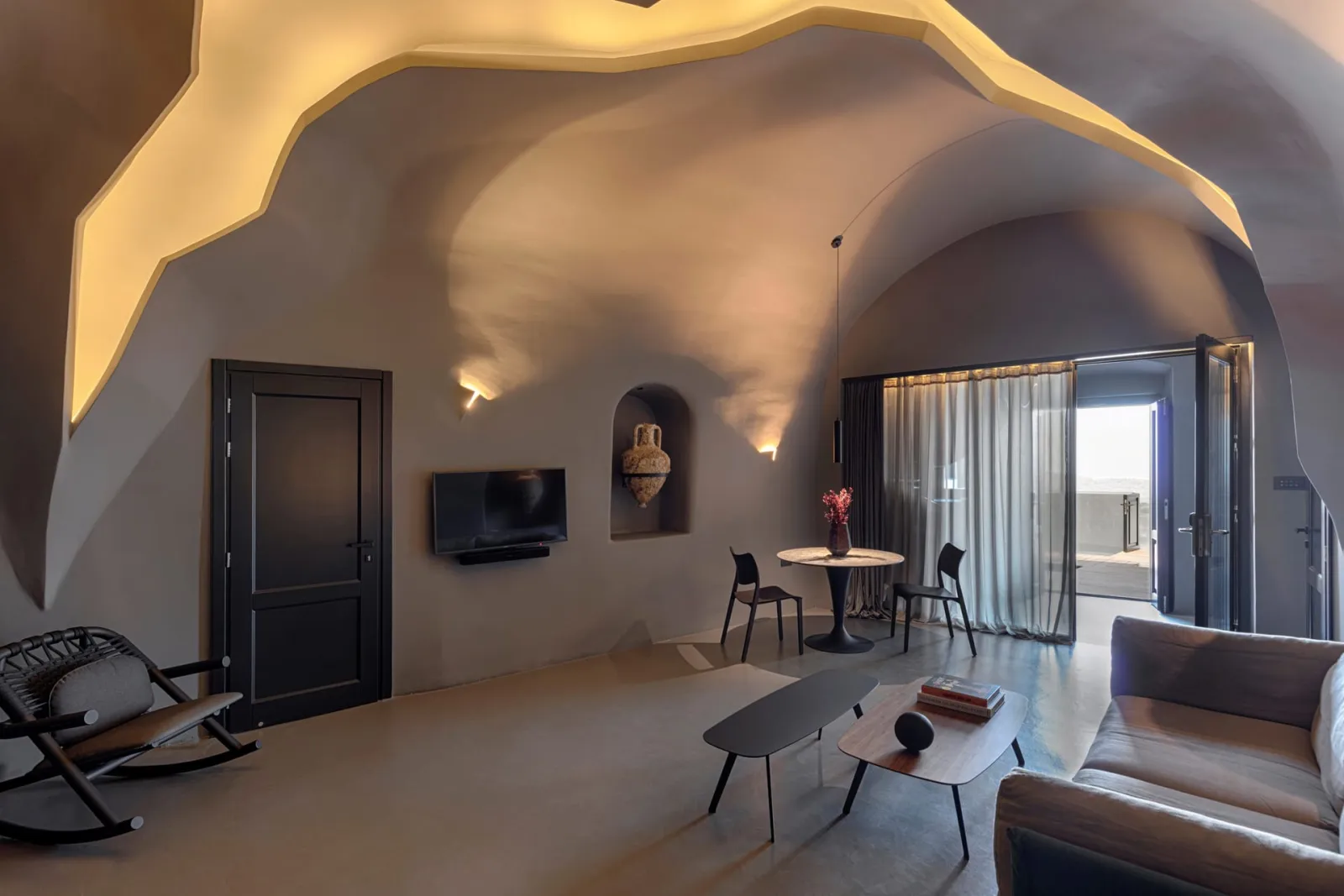 Kivotos Villa Sunset View with Outdoor Hot Tub & Indoor Pool