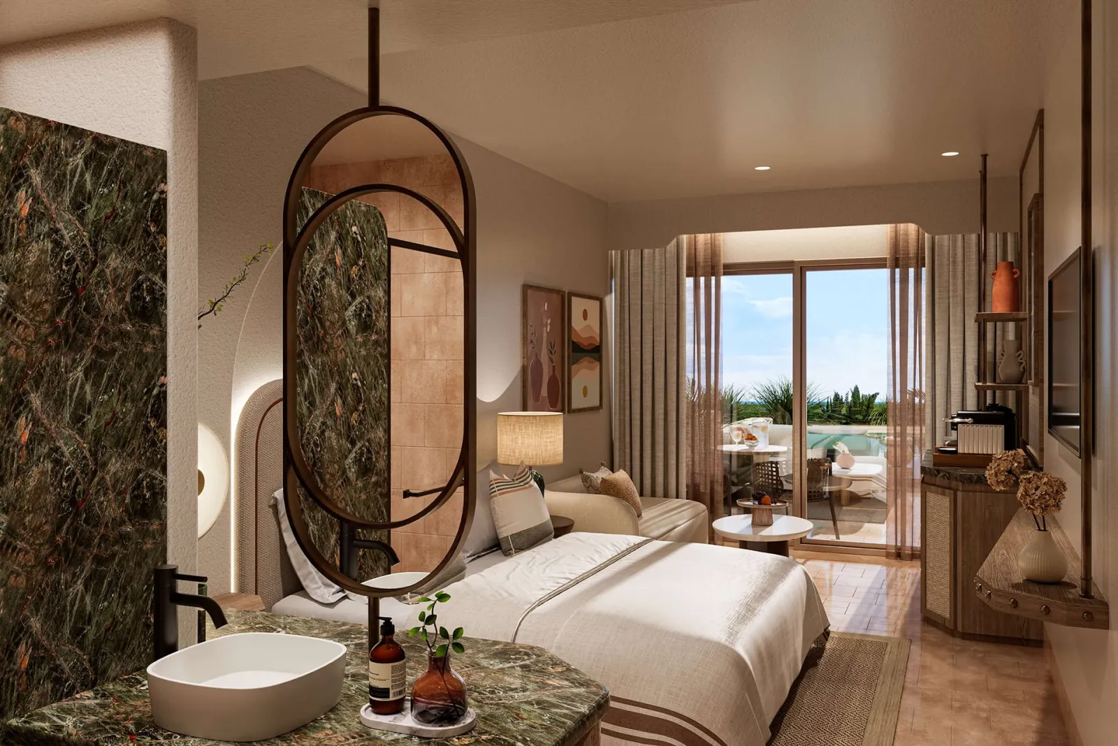 Sirius Superior King Inland View with Swim Out Pool