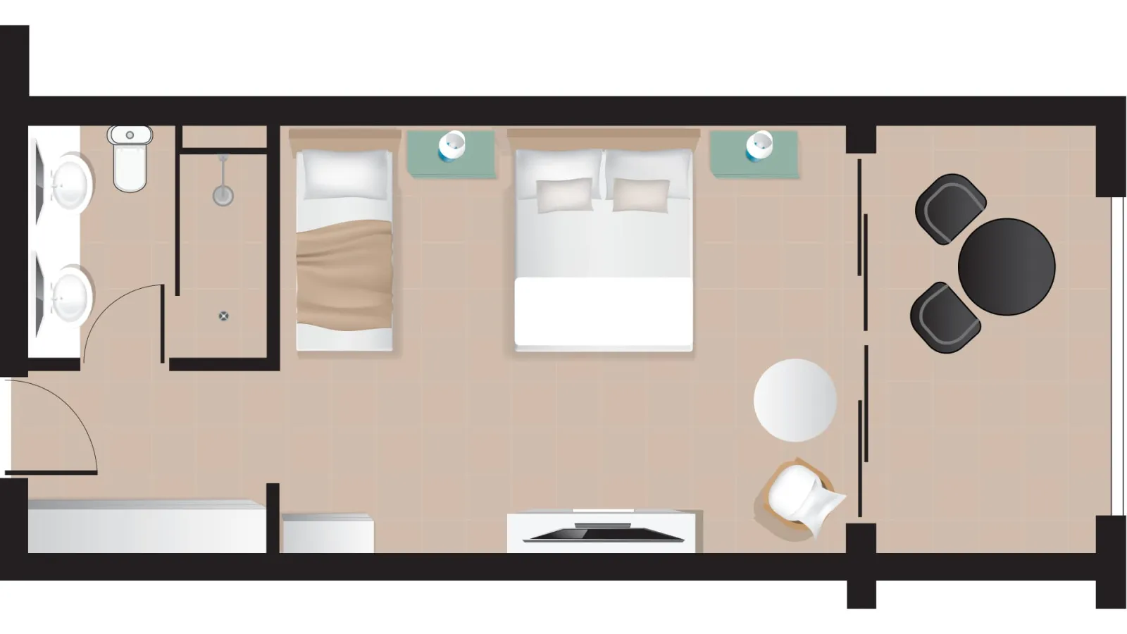 Marron Room Side Sea View