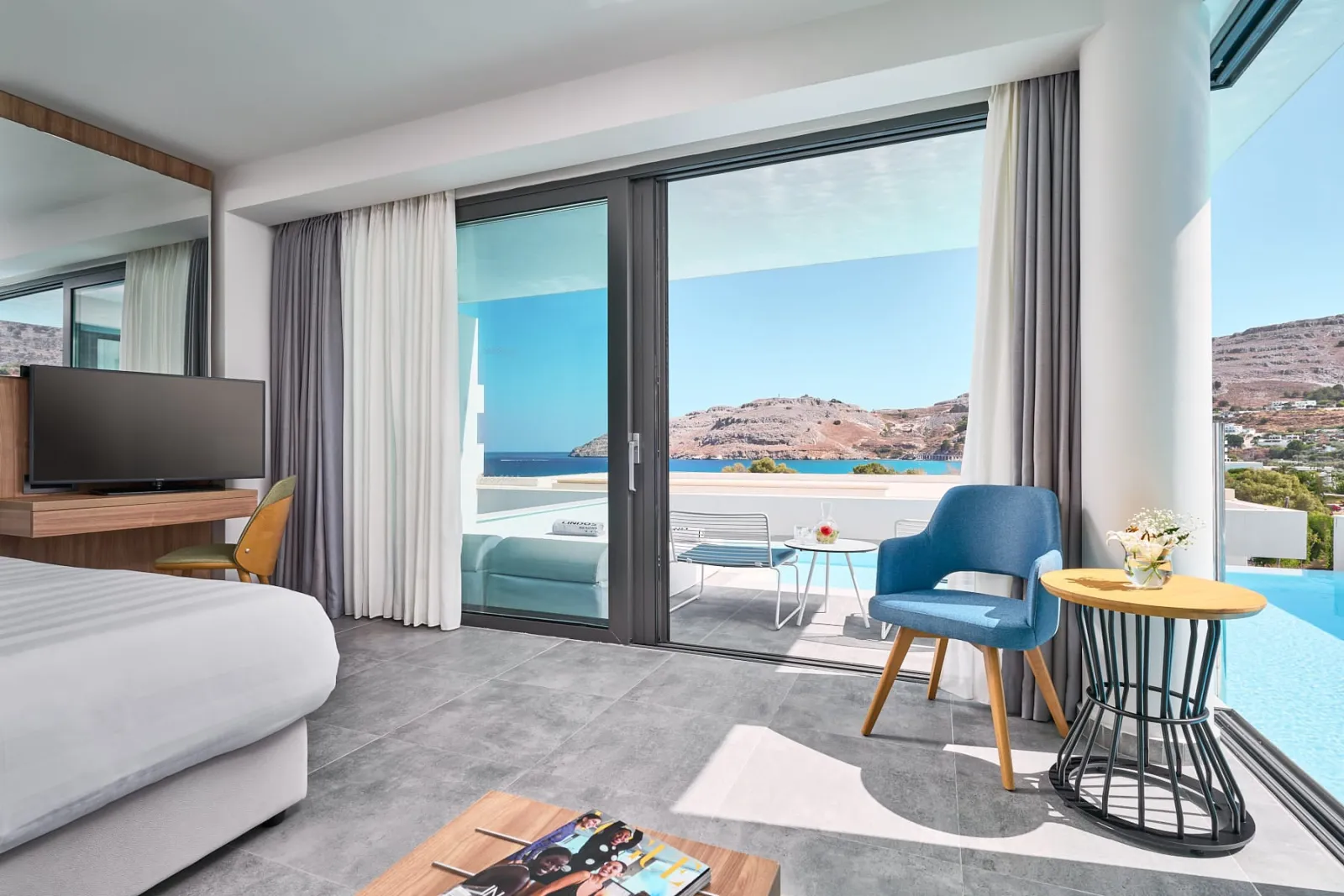 Deluxe Double Room with Private Pool & Sea View