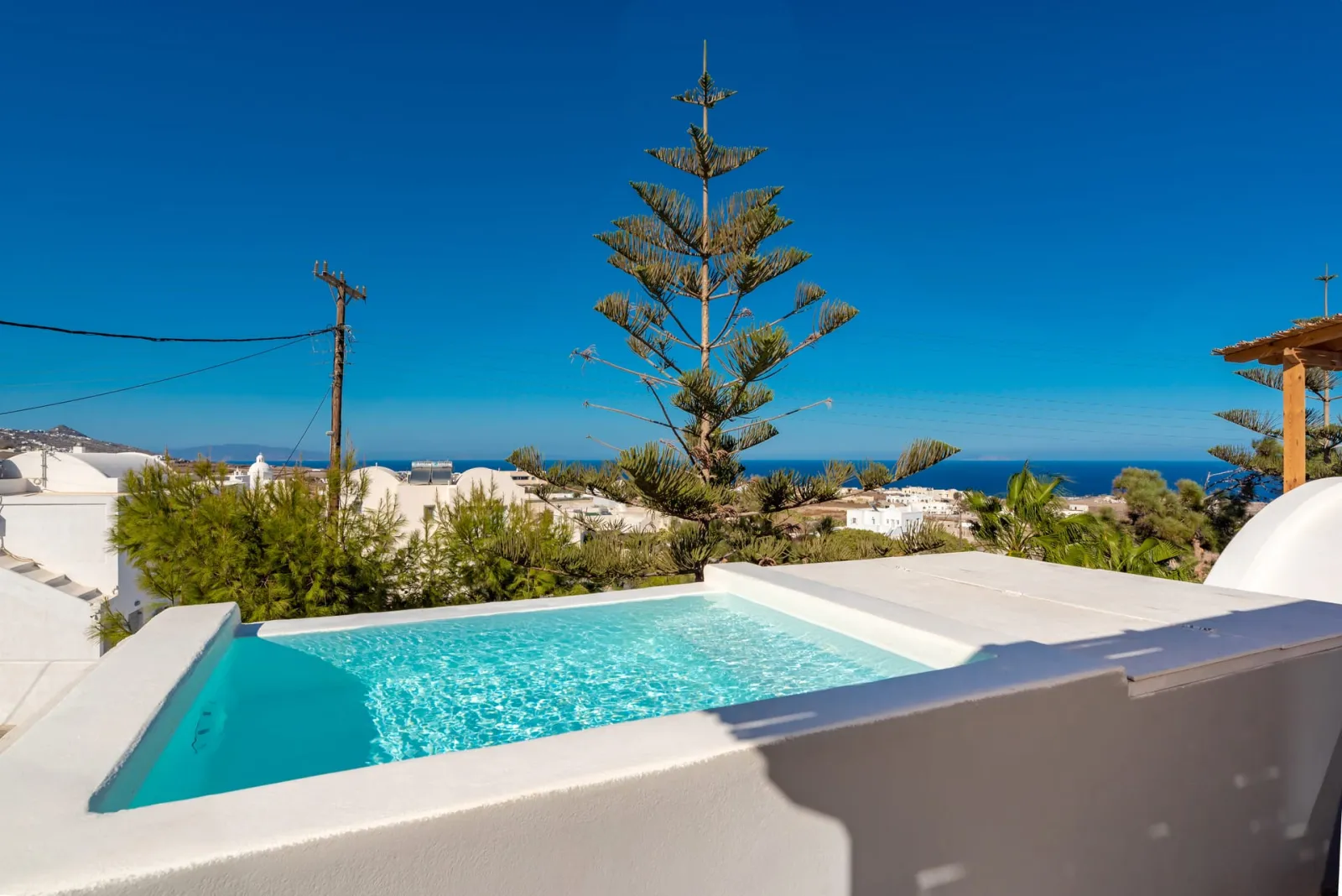 Panoptis Maisonette with private pool & sea view