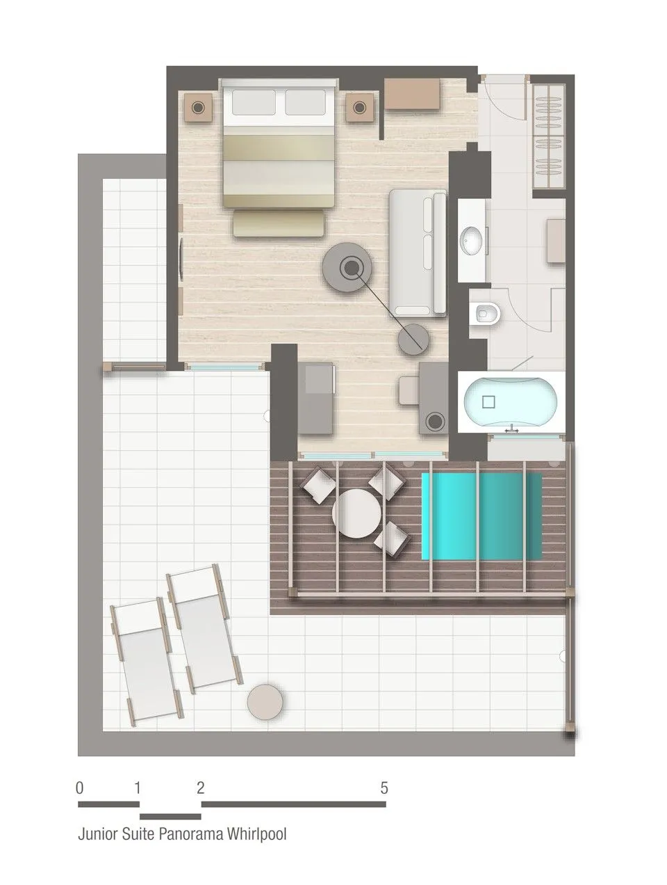 Junior Suite Grand Terrace Whirlpool Sea View (Panorama)