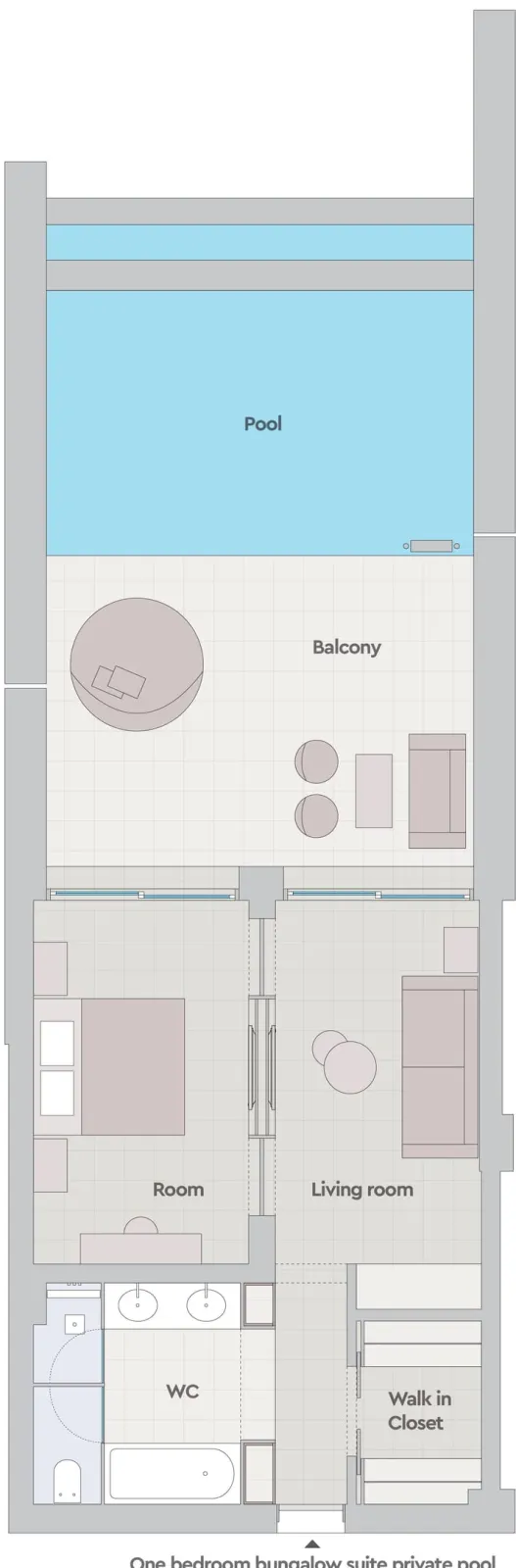 One Bedroom Bungalow Suite Private Pool