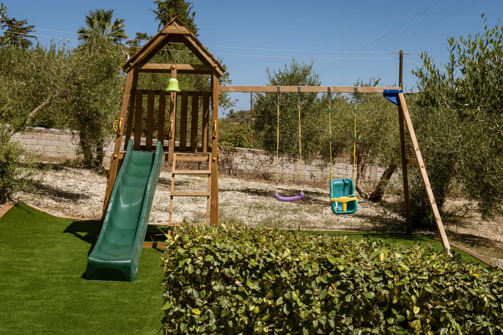 A playground, the ideal spot for our younger guests.