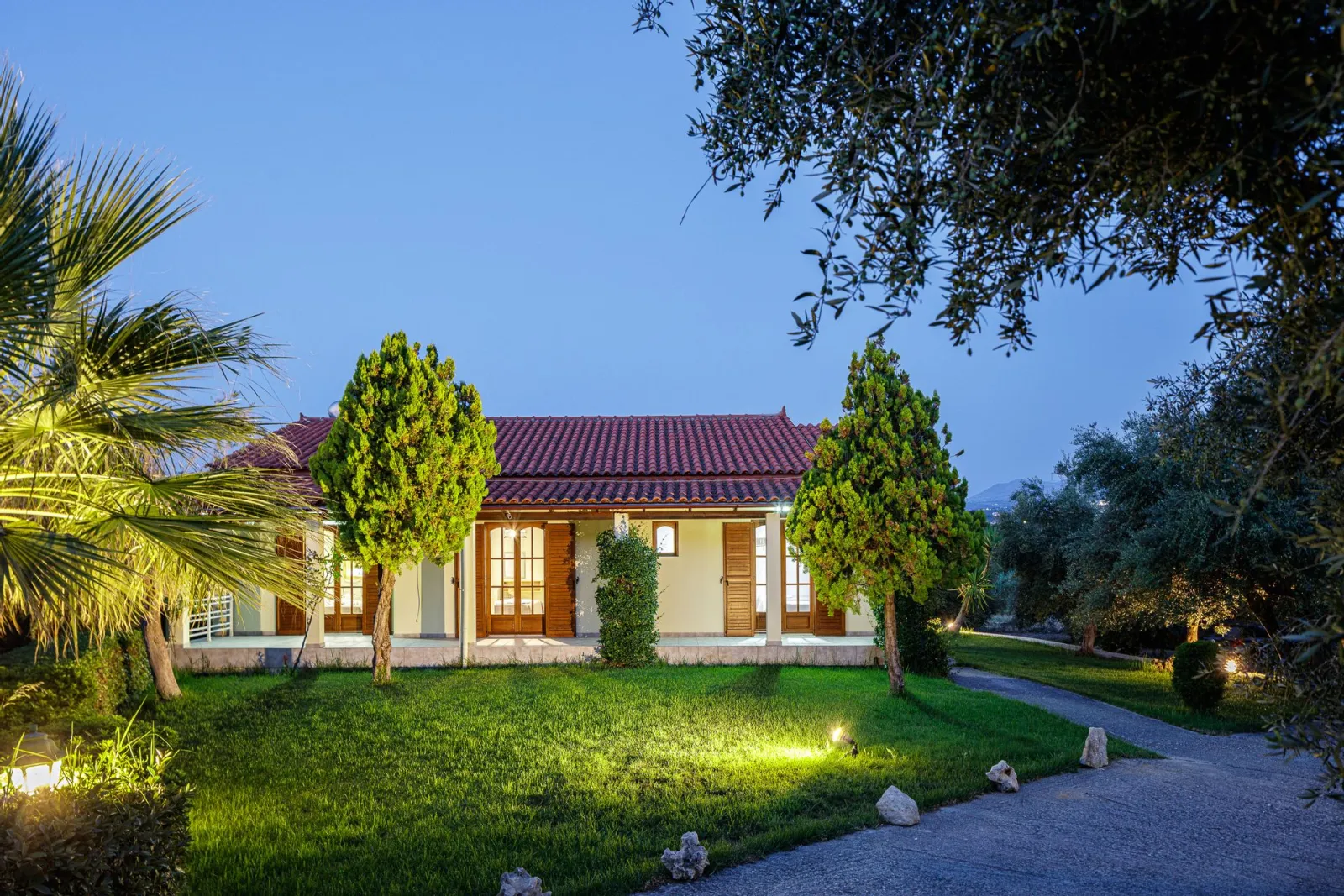 Exterior of the 4 bedroom villa