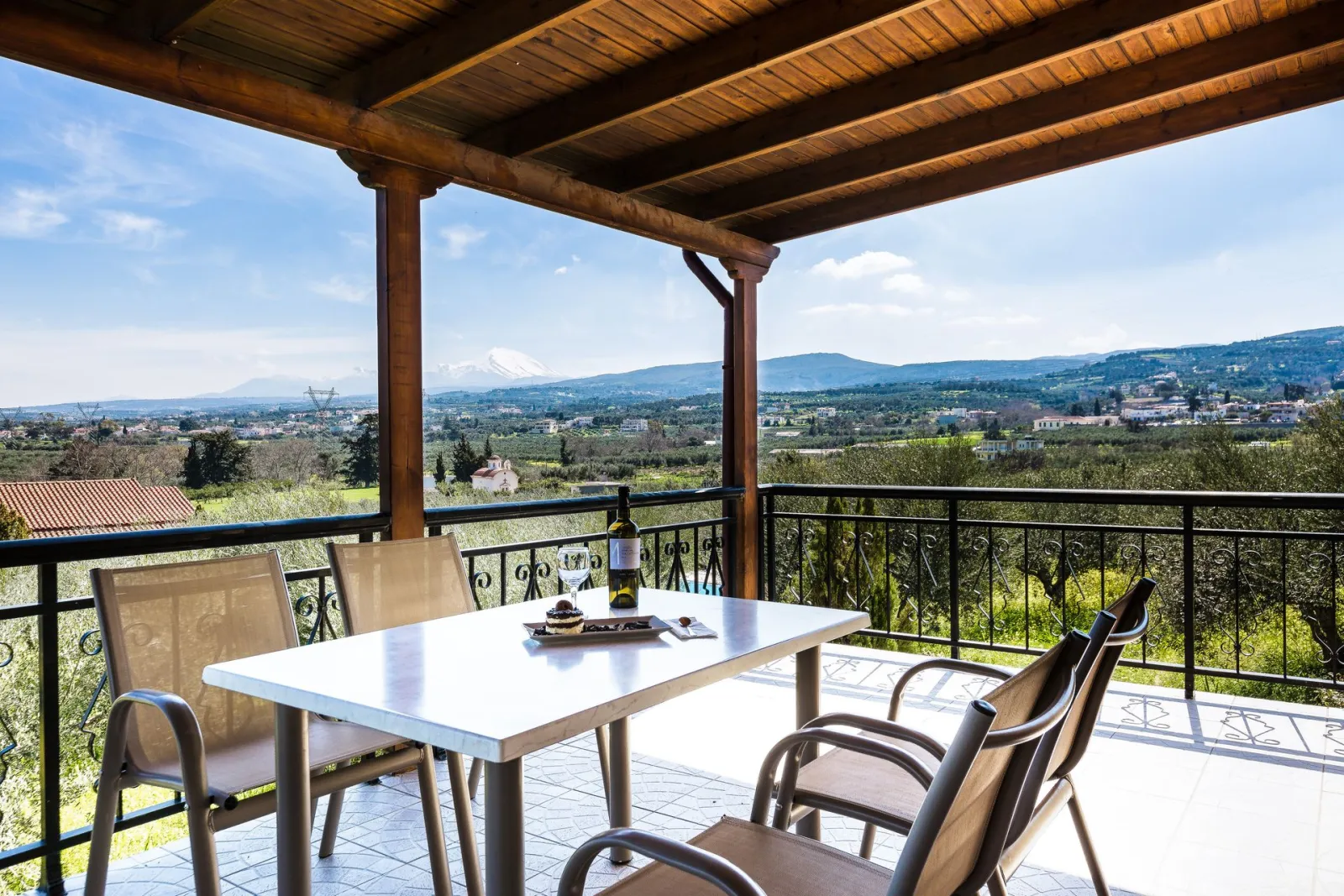 Balcony view of the 2 bedroom villa