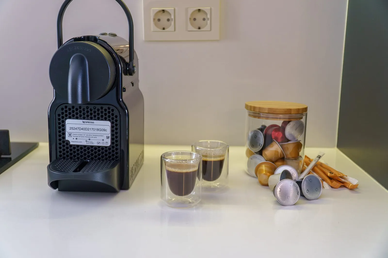 Enjoy your coffee in a cozy kitchen setting