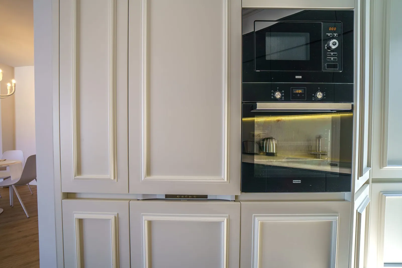 A practical and well- equipped kitchen
