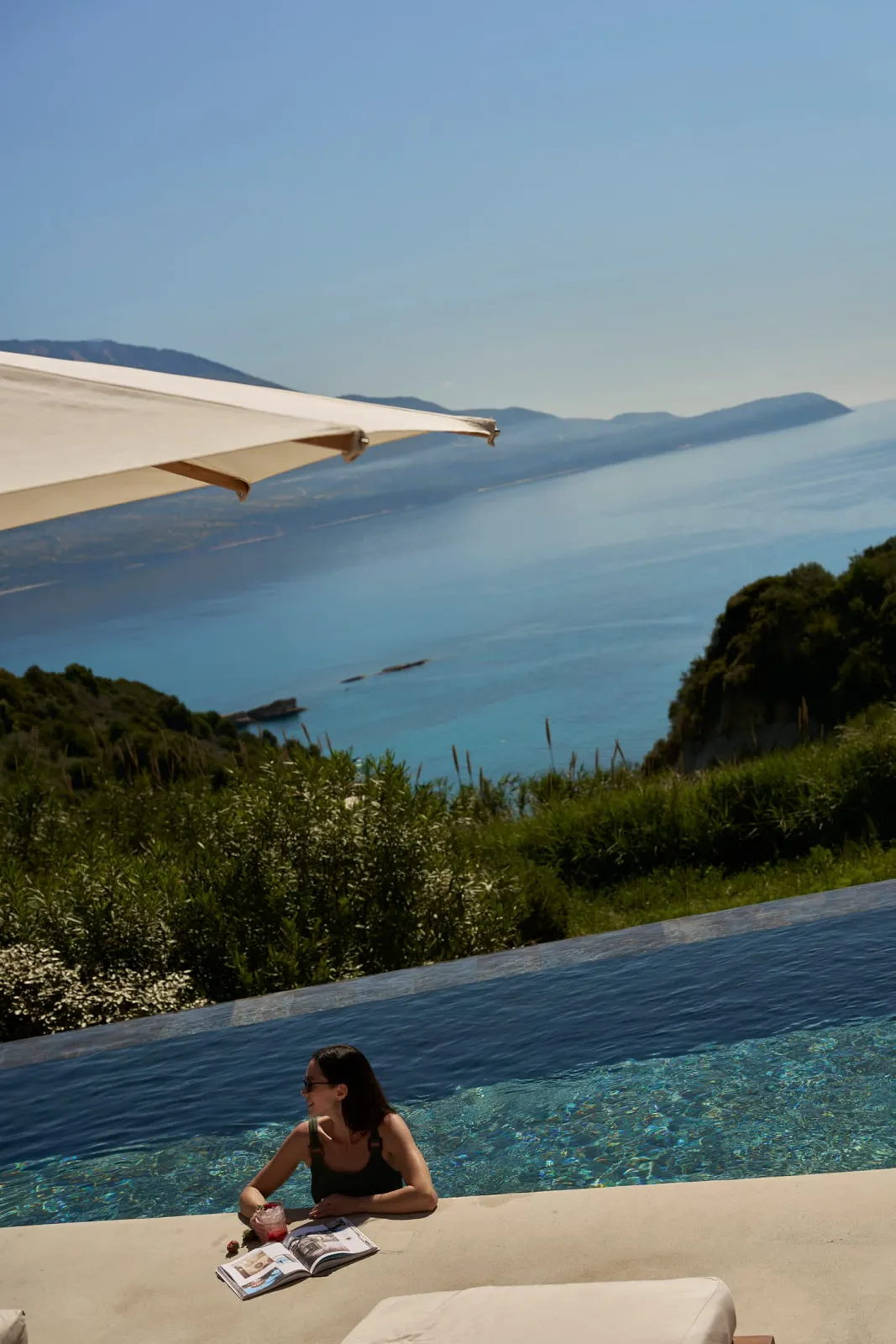 Eliamos Sea View Three Bedroom Villa with Outdoor Private Pool