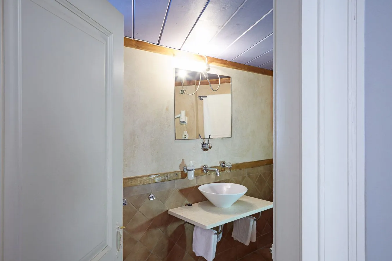 Blue and Yellow Mezzanine Studio