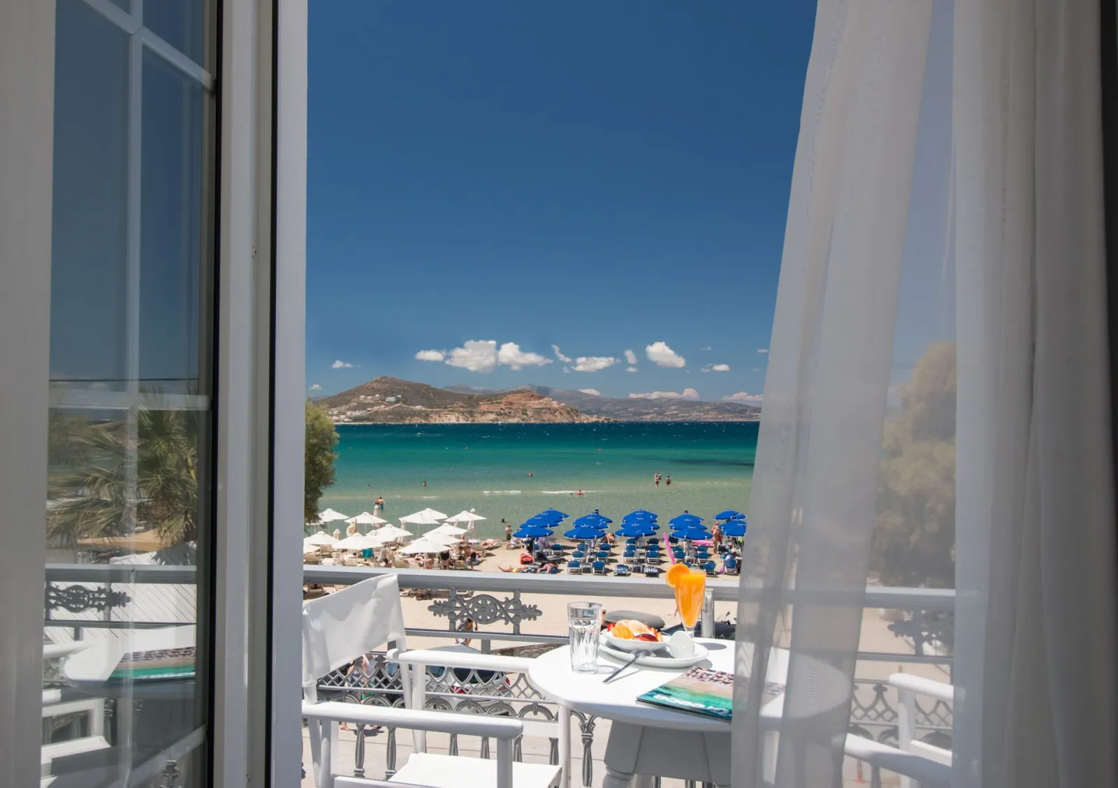 Standard Double Room on Middle (1st) or Top Floor (2nd) with Balcony Sea View