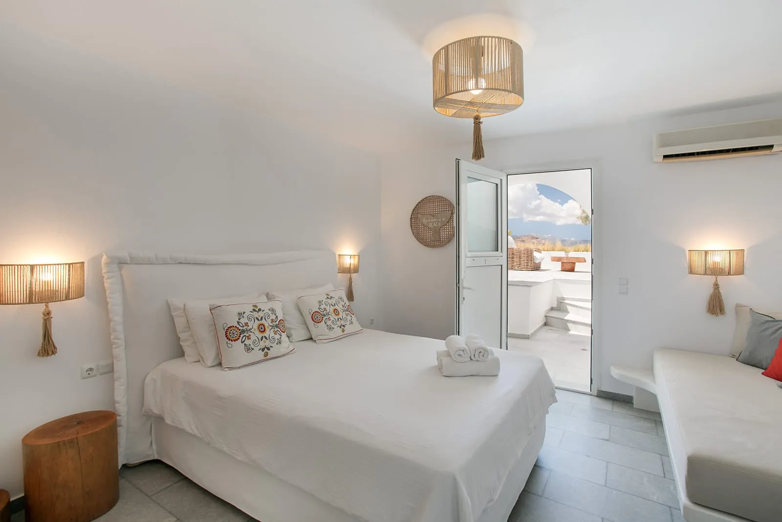 Economy Triple Room Ground Floor with Veranda Sea View