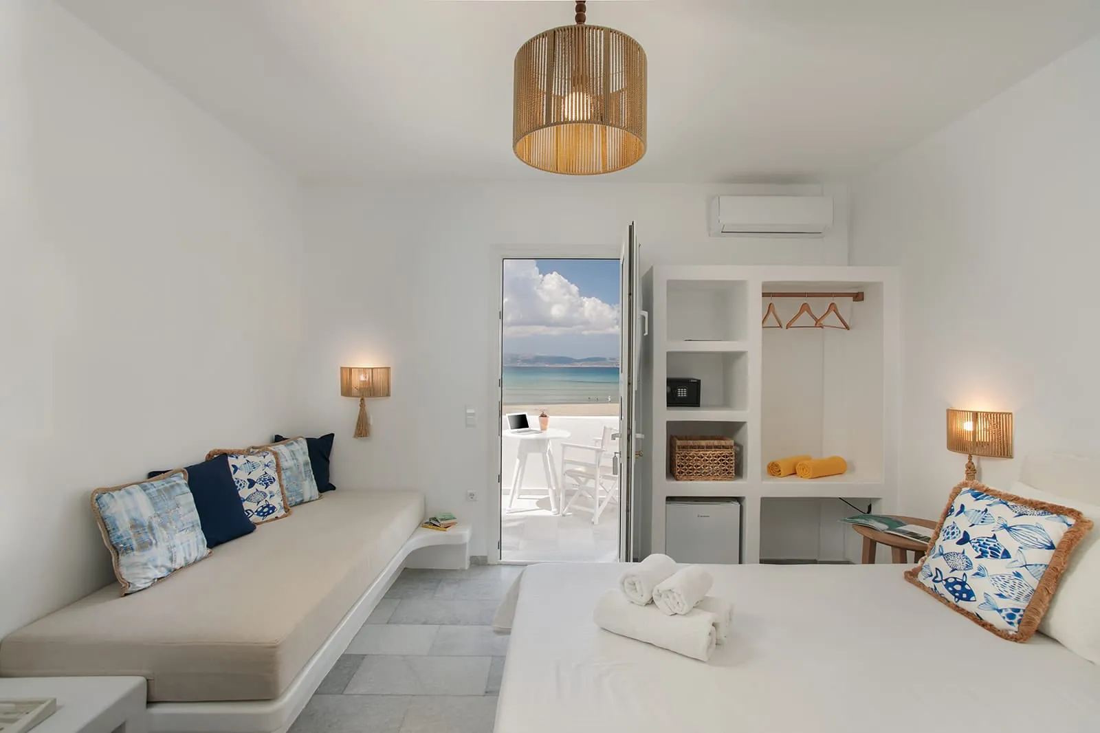 Standard Triple Room on middle (1st) Floor with Balcony Sea View