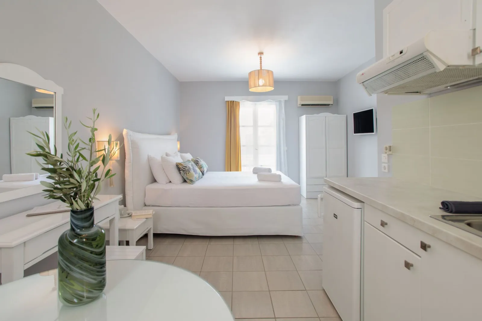 Superior Double Studio on middle (1st) or top floor (2nd) with Balcony partial Sea View