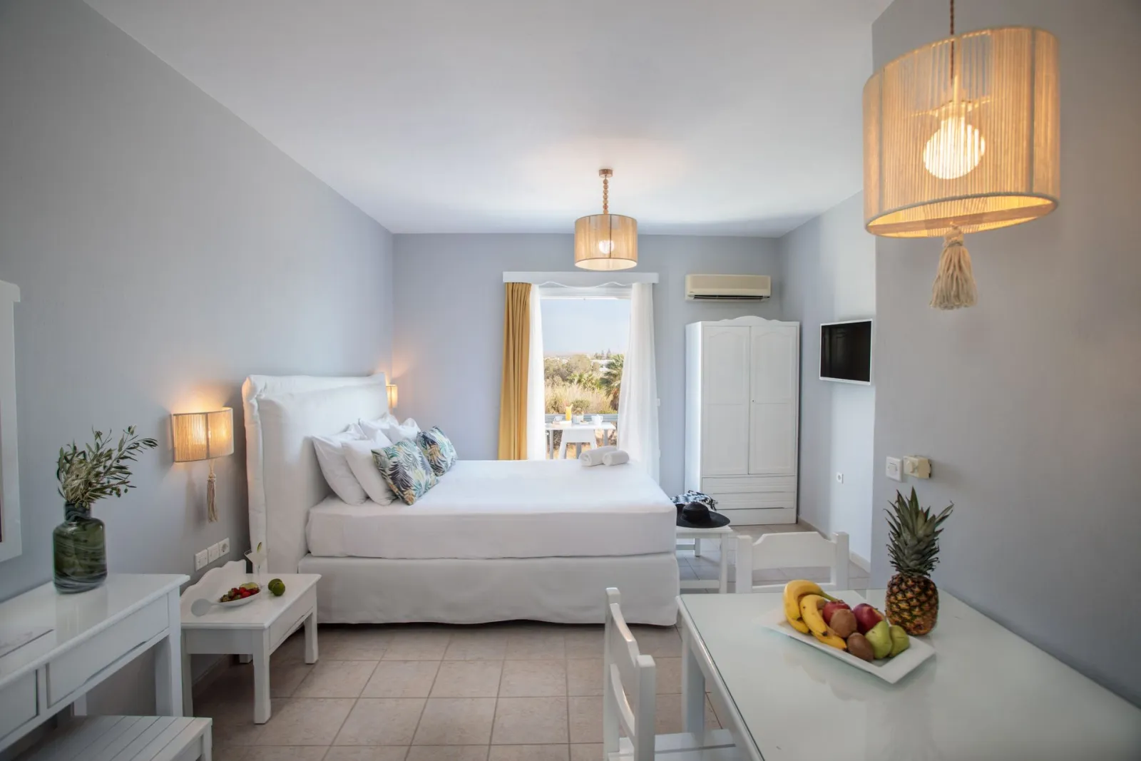 Superior Double Studio on middle (1st) or top floor (2nd) with Balcony partial Sea View