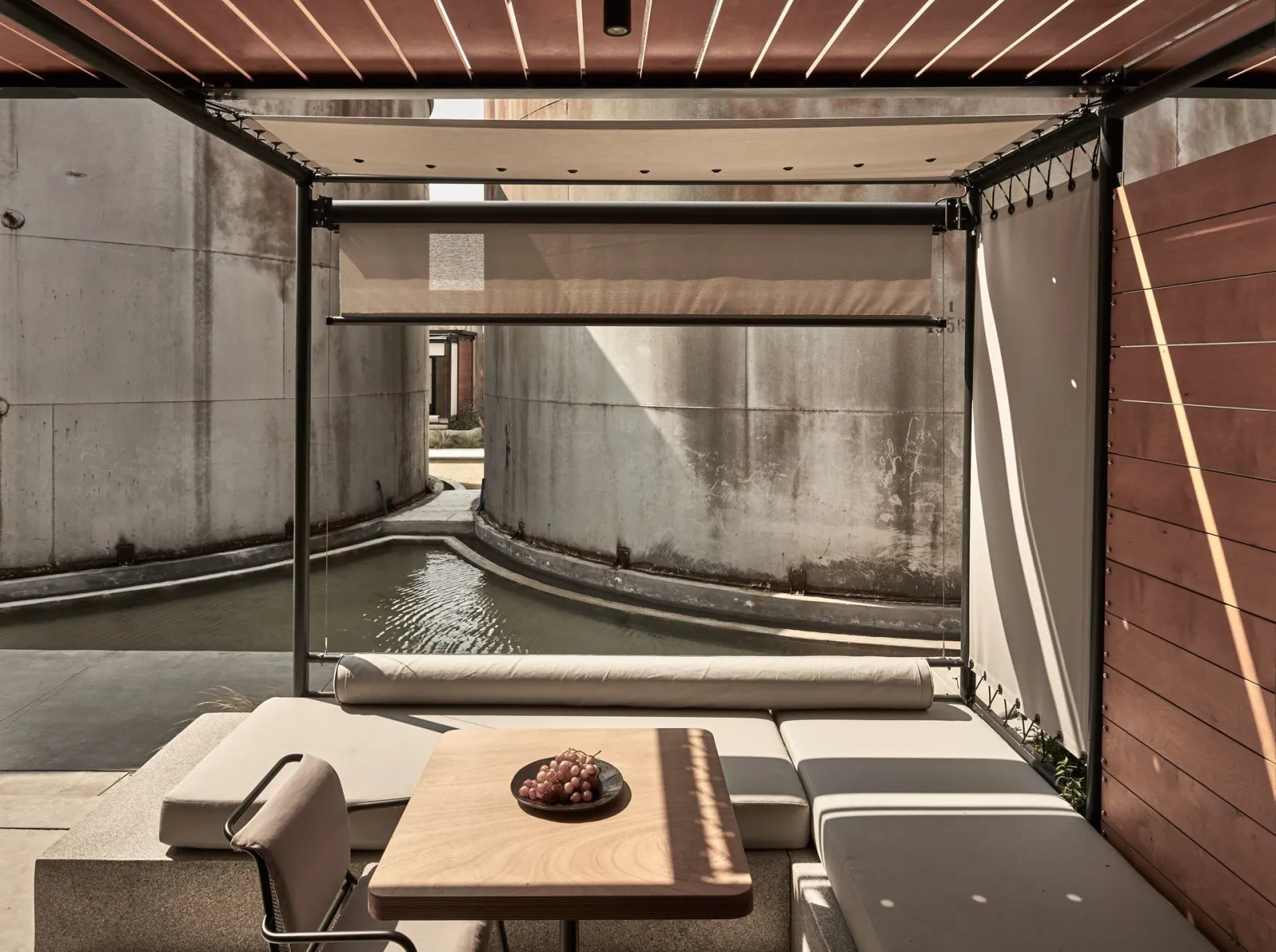 Interconnecting WineTanks (Courtyard View)
