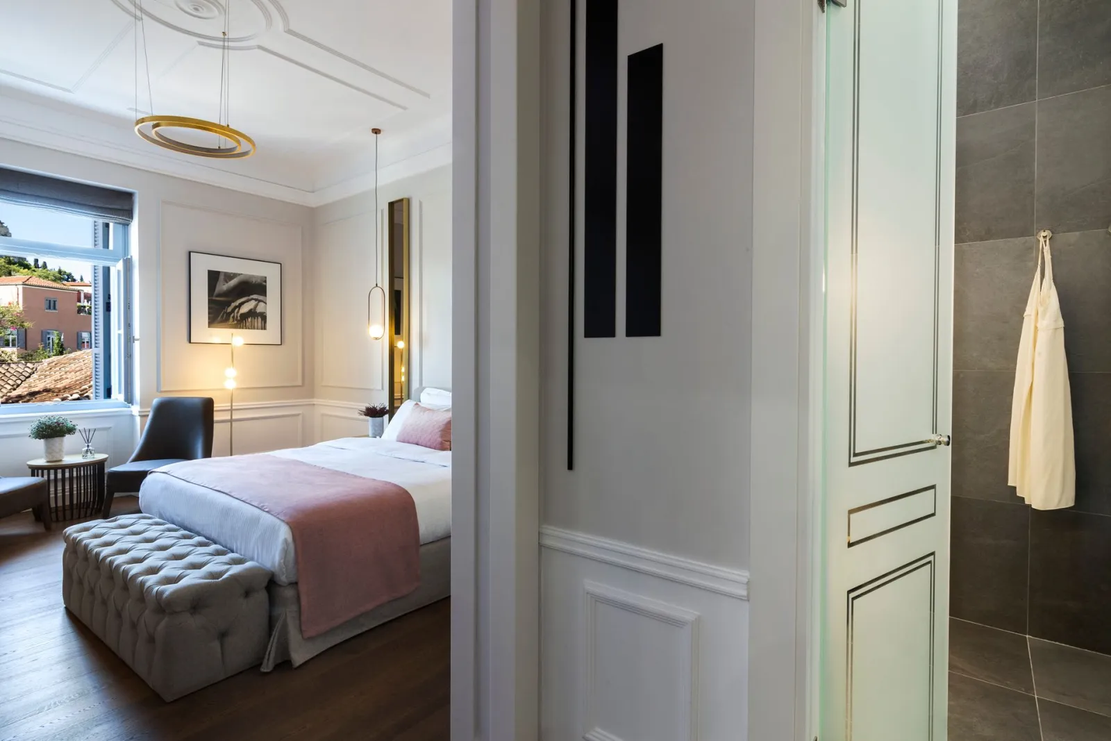 Elegant Suite with Partial Acropolis View