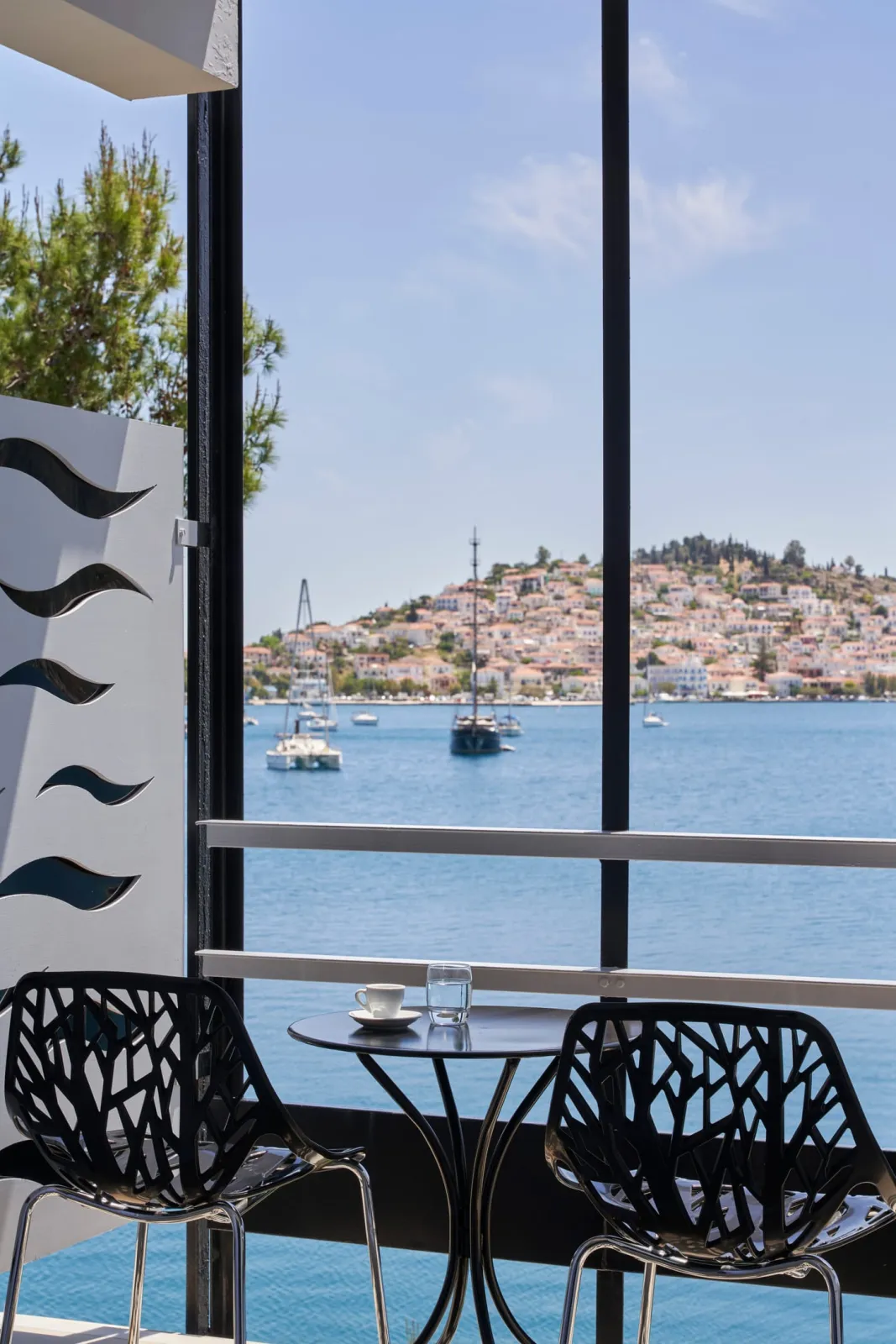 Junior Suite with Sea and Poros Town View