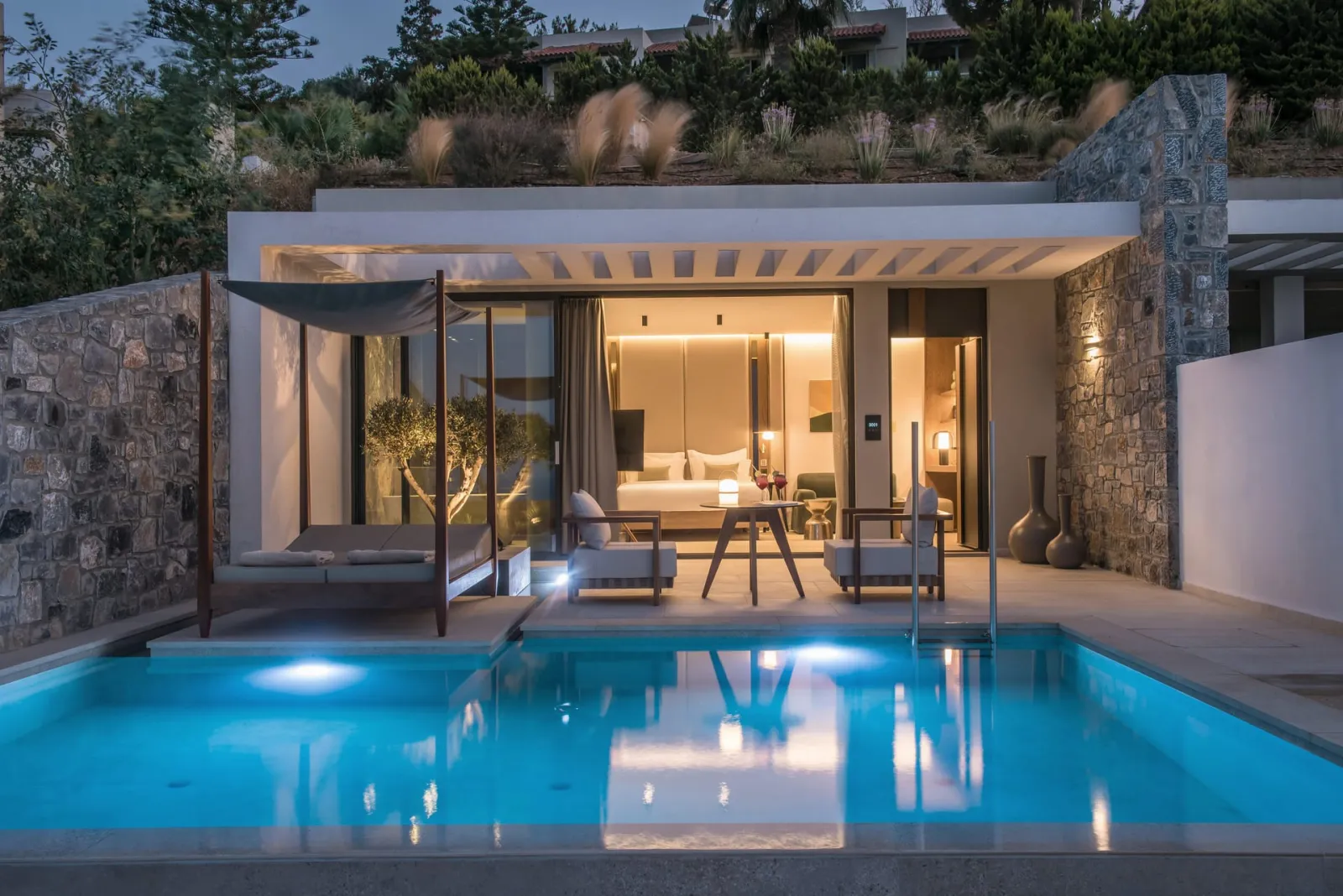 Cave Suite with Private Pool Garden View