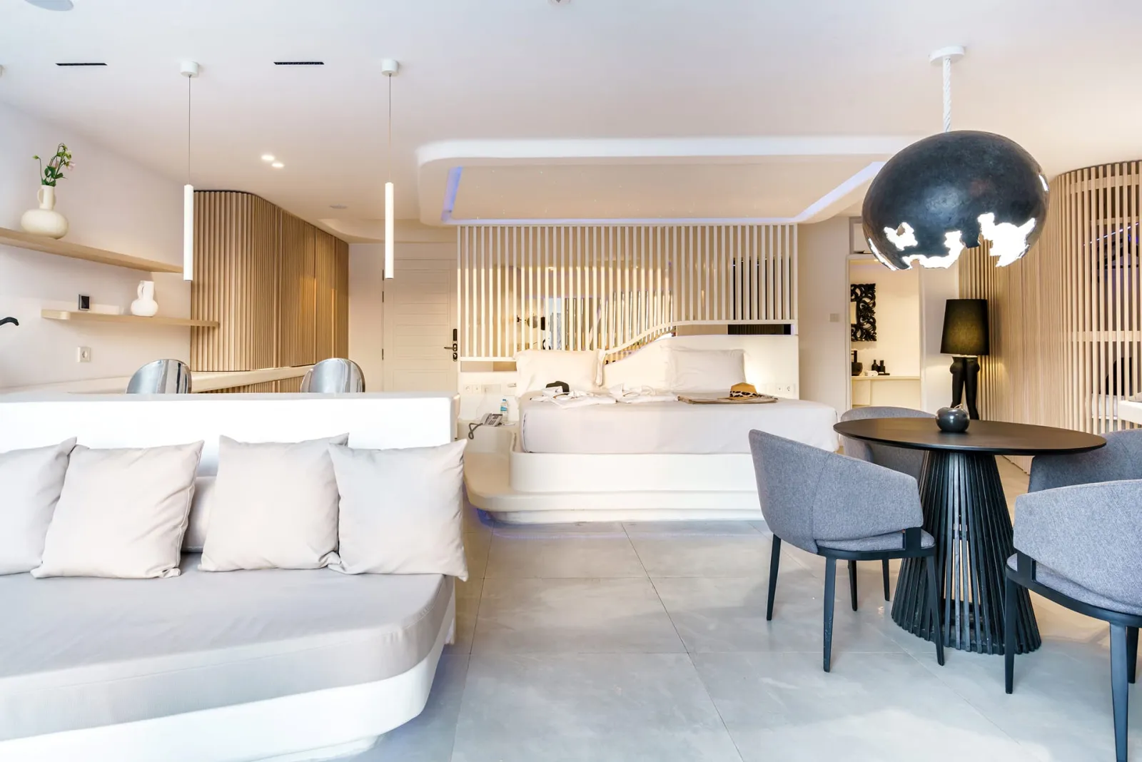 Mykonos Honeymoon Luxury Suite with Outdoor Jetted Tub