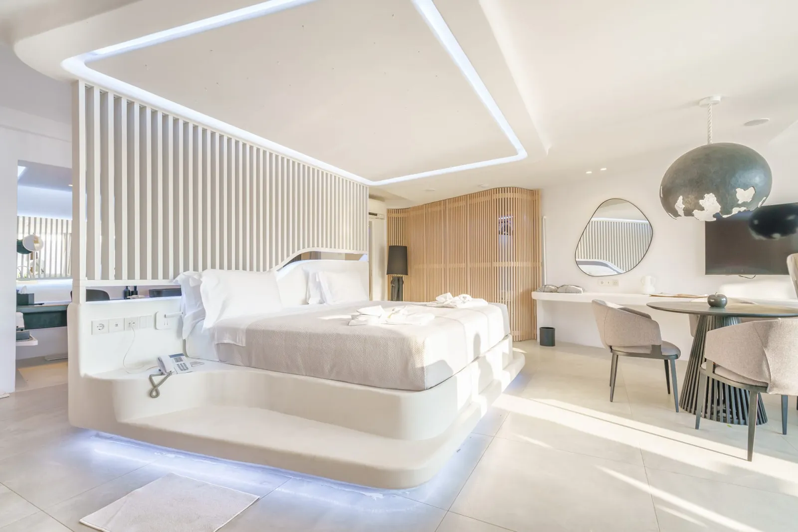 Mykonos Honeymoon Luxury Suite with Outdoor Jetted Tub