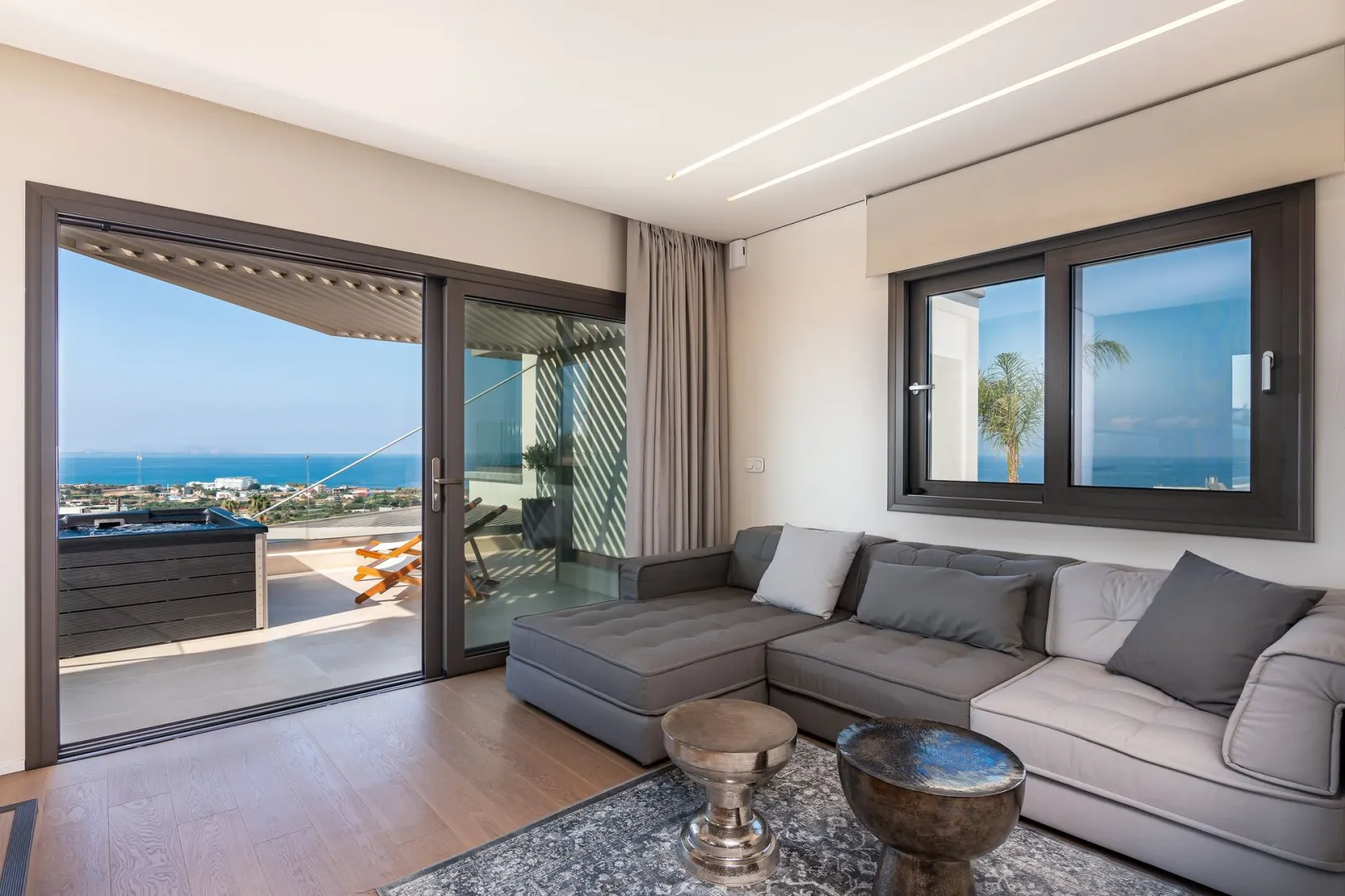 Two Bedroom Sea View Suite with outdoor hot tub